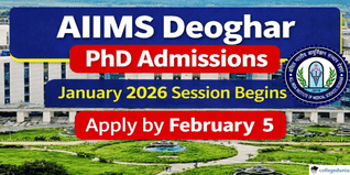 AIIMS Deoghar PhD Admissions January 2026 Session Begins; Apply by February 5 @aiimsdeoghar.edu.in